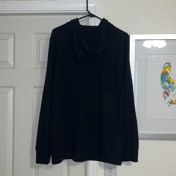 Volcom Hoodie Black Waffle Texture - Picture 2 of 3